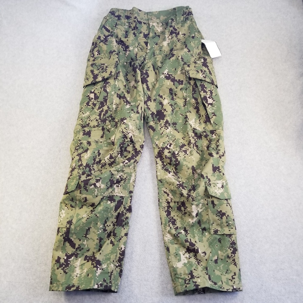Small Short US Navy Pants Mens‎ NWU Type III Green AOR2 Cargo Camouflage Seals